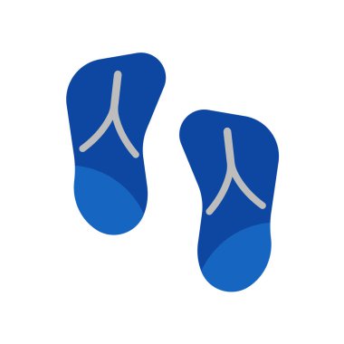 Flip flop simge vektör işareti ve üzerinde beyaz backgro izole sembolü