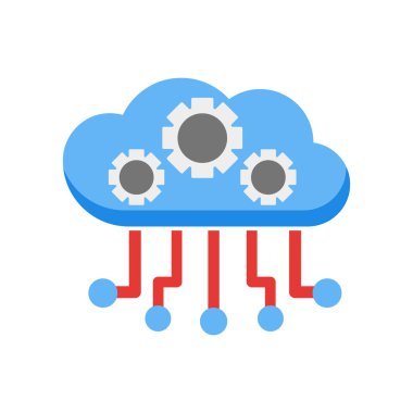 Artificial intelligence icon vector sign and symbol isolated on white background