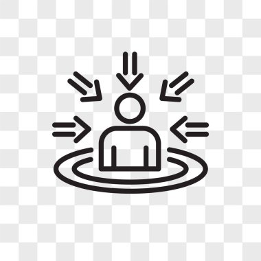 customer centricity vector icon isolated on transparent backgrou