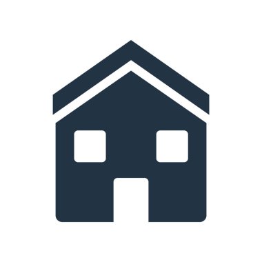 Home icon vector isolated on white background, Home sign