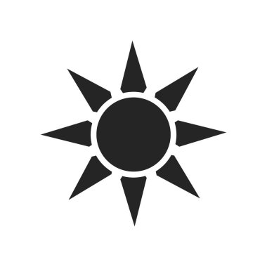 sun icon vector isolated on white background for your web and mobile app design