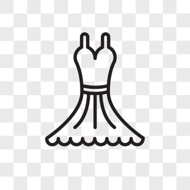 Saydam arka plan üzerinde gelin logo izole gelin vektör simgesi