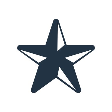 Beyaz arka plan üzerinde Star Burcu izole yıldız simgesi vektör