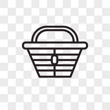 Saydam arka plan üzerinde Lunchbo izole beslenme çantası vektör simgesi