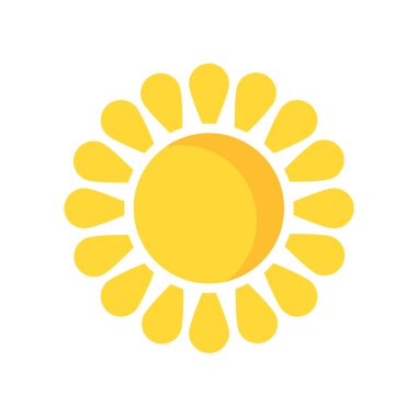 sun icon vector isolated on white background for your web and mobile app design
