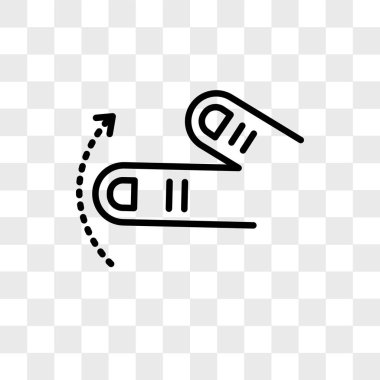 Saydam arka plan üzerinde dokunun logo des izole vektör simgesine dokunun