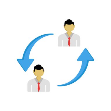 Web ve mobil uygulaması tasarımı, tartışma logo kavramı için beyaz arka plan üzerinde izole tartışma simge vektör
