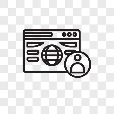 Saydam arka plan üzerinde tarayıcı izole tarayıcı vektör simgesi 