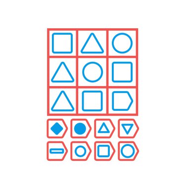 Choose correct answer. IQ test. Logical task, educational game for students. development of logic, iq. Task game exam what comes next, Vector illustration