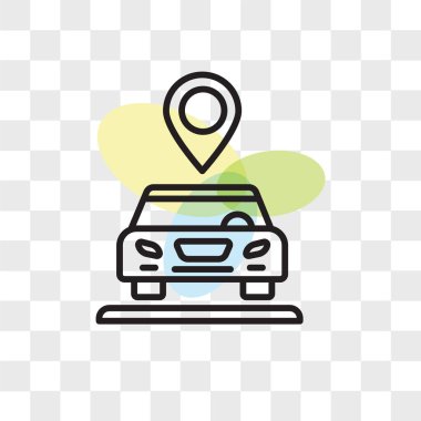 Saydam arka plan üzerinde banın izole yer tutucu vektör simgesi