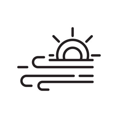 Beyaz arka plan üzerinde ısı işareti izole ısı simge vektör