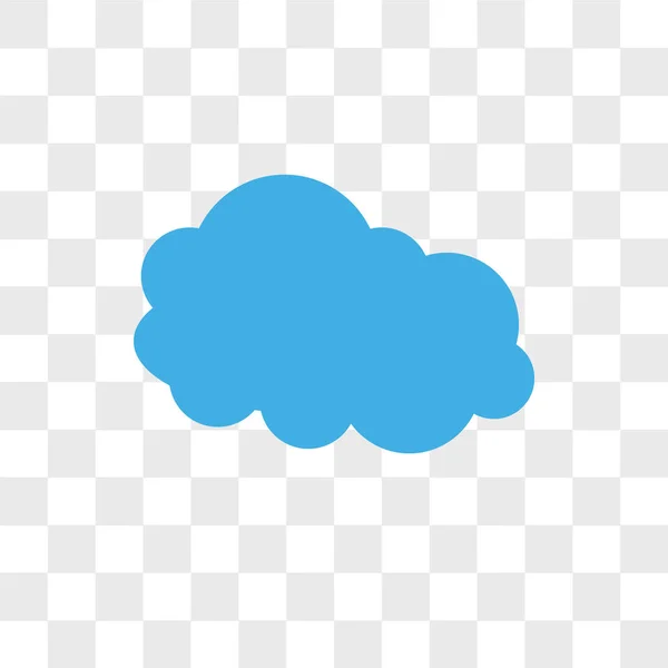 Иконка вектора облаков изолирована на прозрачном фоне, Облака — стоковый вектор