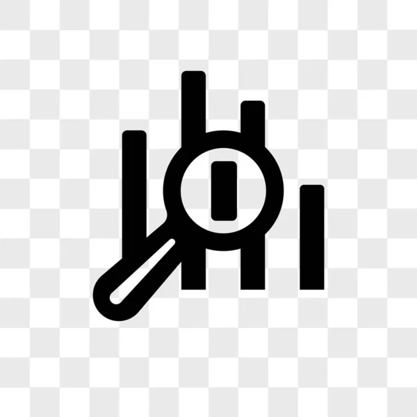 Staafdiagram vector pictogram geïsoleerd op transparante achtergrond, Bar ch — Stockvector