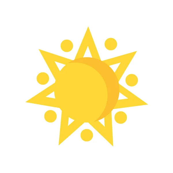 Vektor Sluneční Ikony Izolované Bílém Pozadí Pro Vaše Webové Mobilní — Stockový vektor