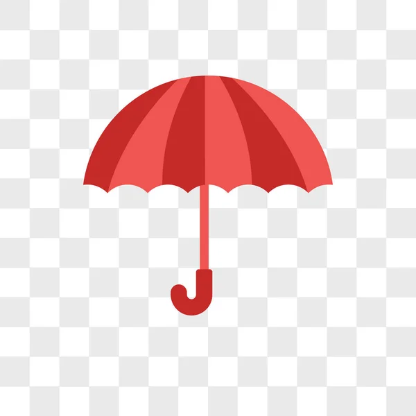 투명 한 배경, Umbrell에 고립 된 우산 벡터 아이콘 — 스톡 벡터