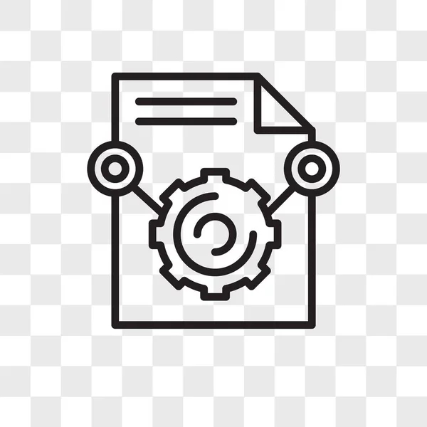 Content vector icon isolated on transparent background, Content — Stock Vector