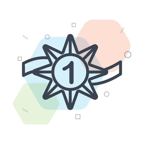 Star Icon Vector Isolated White Background Your Web Mobile App — Stok Vektör