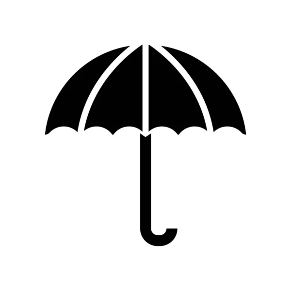 Parapluie icône vecteur isolé sur fond blanc, Parapluie signe — Image vectorielle