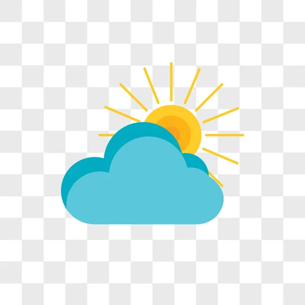 Cloud vector icon isolated on transparent background, Cloud logo — Stock Vector