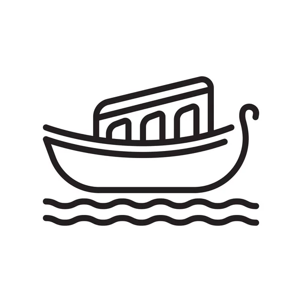 Venecia Icono Vector Aislado Sobre Fondo Blanco Para Web Diseño — Archivo Imágenes Vectoriales