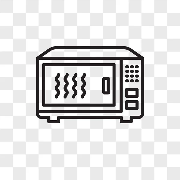 Magnetron vector pictogram geïsoleerd op transparante achtergrond, M — Stockvector