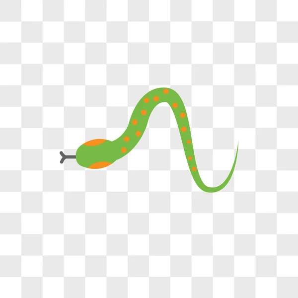 Snake wektor ikona na białym tle na przezroczystym tle, wąż logo — Wektor stockowy