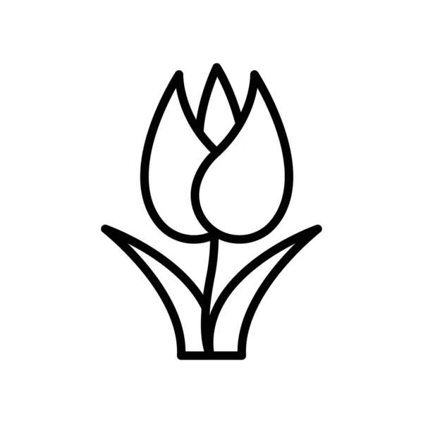 ホワイト バック グラウンド、花サイン、l に分離された花のアイコン ベクトル — ストックベクタ