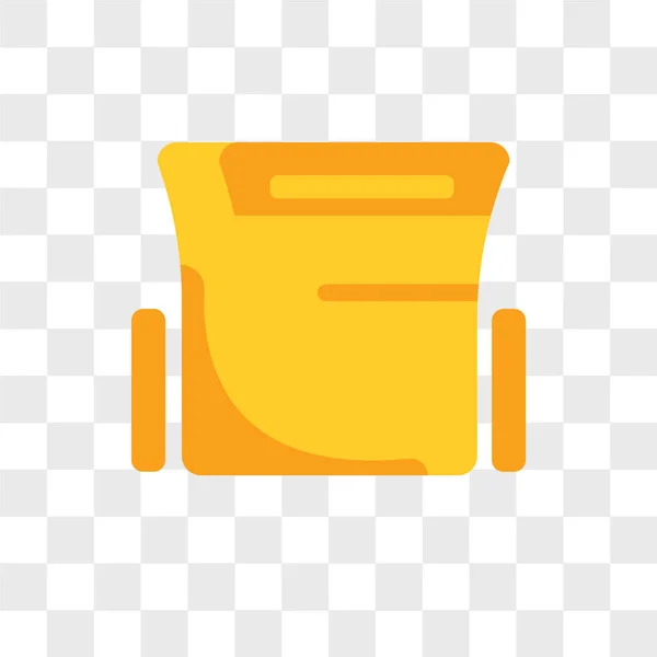 Sessel-Vektorsymbol isoliert auf transparentem Hintergrund, armchai — Stockvektor
