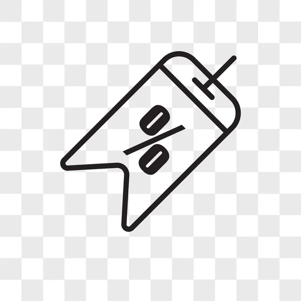 Icône vectorielle de vente isolée sur fond transparent, Logo de vente — Image vectorielle