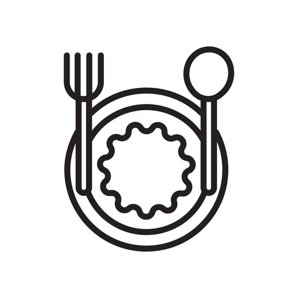 Іконка страви ізольована на білому фоні — стоковий вектор