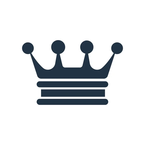 Kroon pictogram vector geïsoleerd op witte achtergrond, Kroon teken — Stockvector