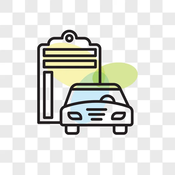 Ícone do vetor do carro isolado no fundo transparente, logotipo do carro des —  Vetores de Stock