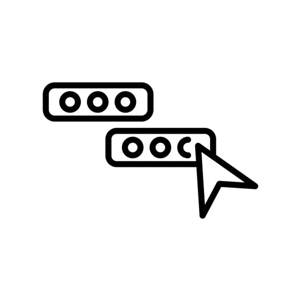 Icono de chat signo vectorial y símbolo aislado sobre fondo blanco, C — Archivo Imágenes Vectoriales