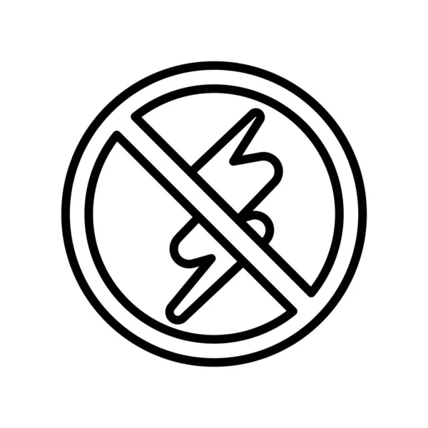 Vettore icona Flash isolato su sfondo bianco, segno Flash — Vettoriale Stock