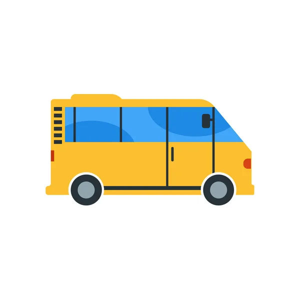 Λεωφορείο εικονίδιο διάνυσμα σημάδι και σύμβολο που απομονώνονται σε λευκό φόντο — Διανυσματικό Αρχείο