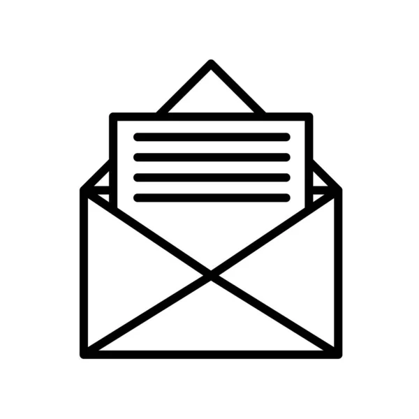 Ícone de envelope vetor isolado no fundo branco, sinal Envelope — Vetor de Stock