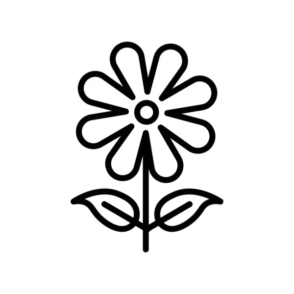 Bloem pictogram vector geïsoleerd op een witte achtergrond, bloem teken, l — Stockvector