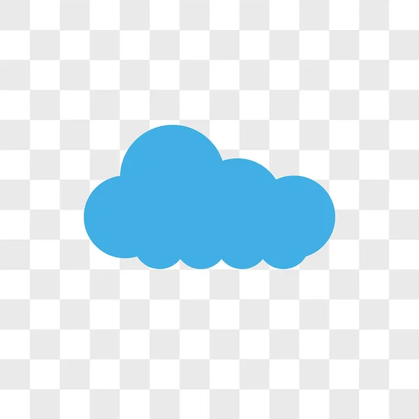 Cloudes vetor ícone isolado em fundo transparente, Nuvens — Vetor de Stock