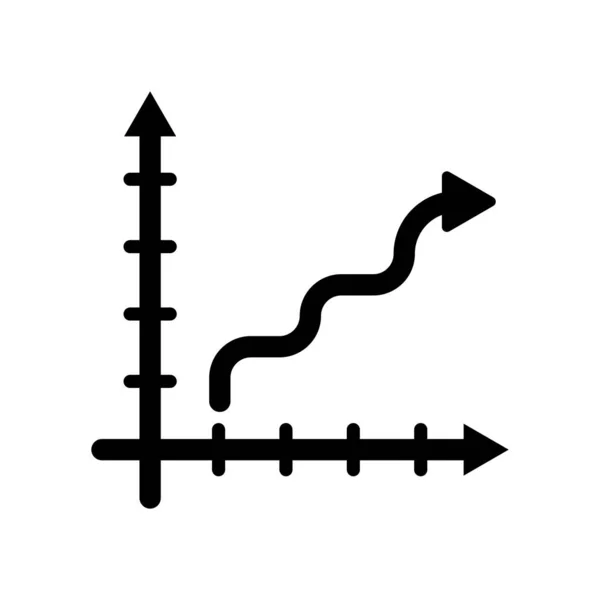 Icono de crecimiento signo vectorial y símbolo aislado sobre fondo blanco , — Archivo Imágenes Vectoriales