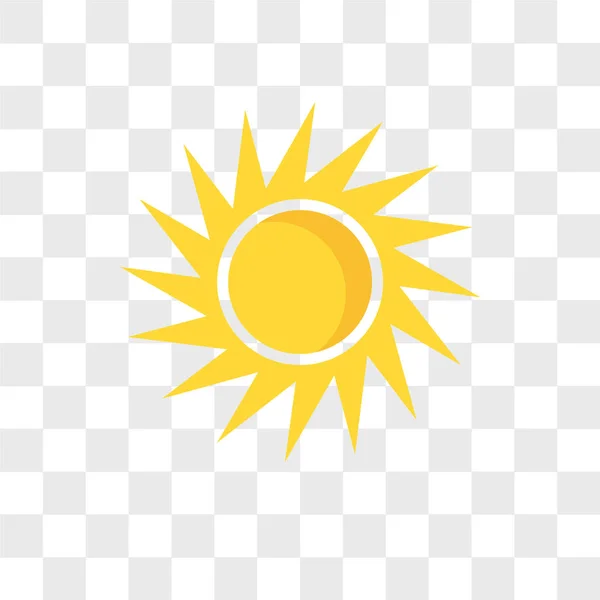 太阳矢量图标在透明背景下隔离, 太阳标志 des — 图库矢量图片