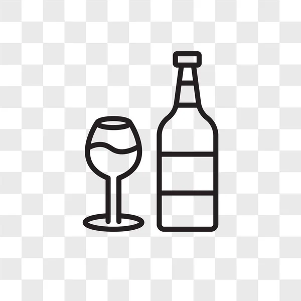 Εικονίδιο του κρασιού φορέα απομονώνονται σε διαφανές φόντο, κρασί λογότυπο d — Διανυσματικό Αρχείο