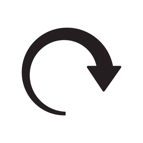Rafraîchir icône vecteur isolé sur fond blanc, Rafraîchir signe — Image vectorielle