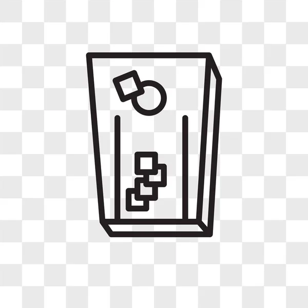 Agujero de maíz icono vectorial aislado sobre fondo transparente, cornhol — Vector de stock