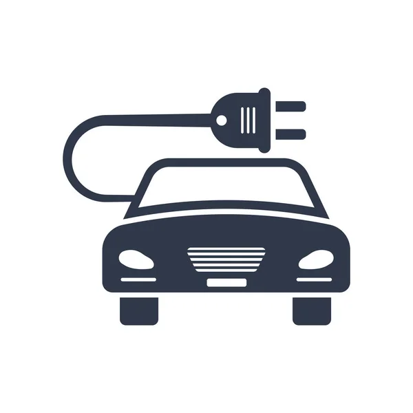 Wektor Ikony Samochodu Eco Energii Izolowany Białym Tle Projektowania Aplikacji — Wektor stockowy