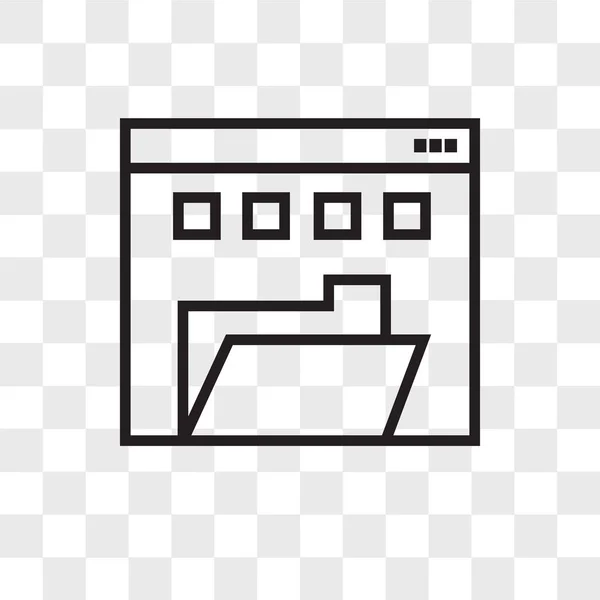 Systeem back-up vector pictogram geïsoleerd op transparante achtergrond, Sy — Stockvector