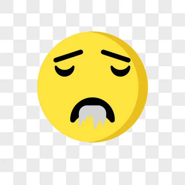 Drool emoji vetor ícone isolado em fundo transparente, Droo —  Vetores de Stock