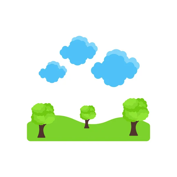 Clouds Icon Vector Isolated White Background Your Web Mobile App — Stok Vektör
