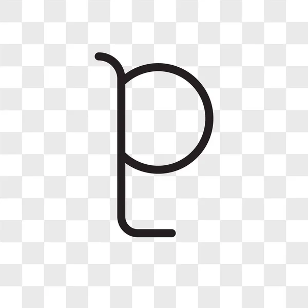 Плутон вектор піктограма ізольована на прозорому фоні, логотип Плутона — стоковий вектор
