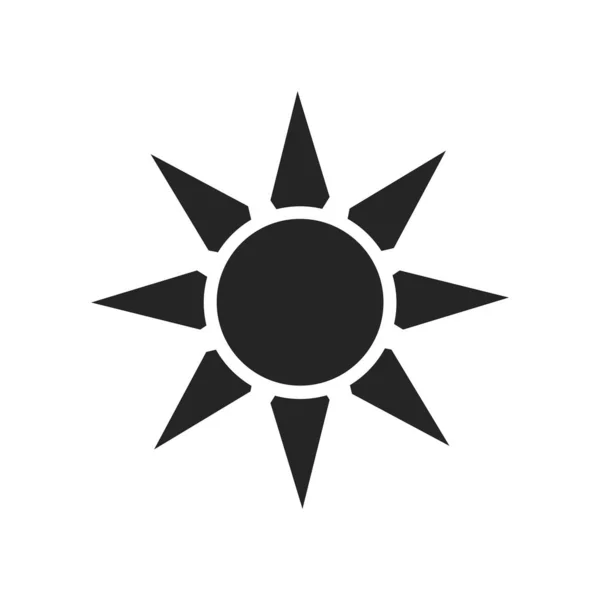 Sonnensymbolvektor Isoliert Auf Weißem Hintergrund Für Ihr Web Und Mobiles — Stockvektor