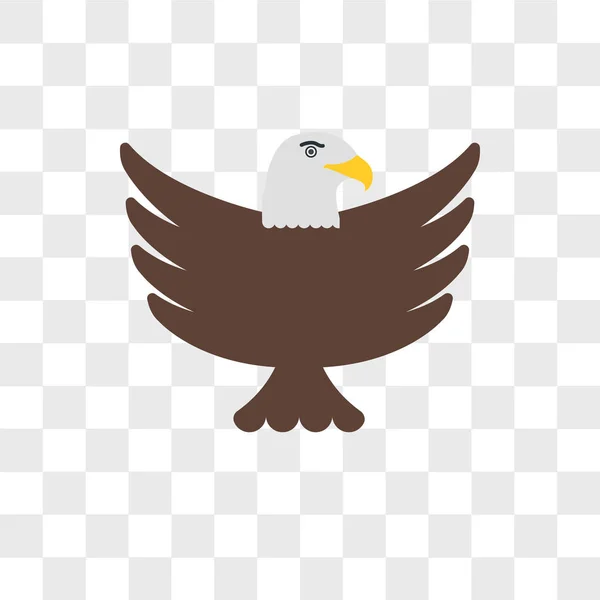 Значок орла на прозрачном фоне, логотип орла — стоковый вектор